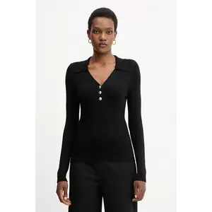 Morgan pulover culoarea negru, light, MBANOU imagine