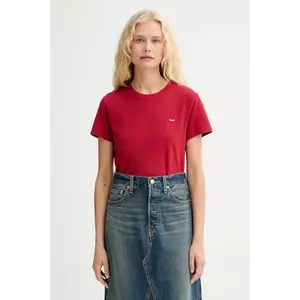 Levi's tricou din bumbac culoarea rosu, 39185 imagine