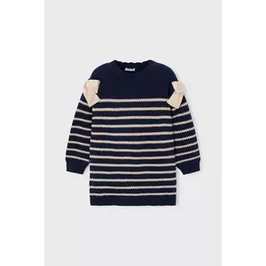 Mayoral rochie fete culoarea bleumarin, midi, drept, 4916 imagine