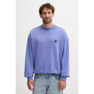 Tommy Jeans hanorac de bumbac cu imprimeu, DM0DM22079 imagine