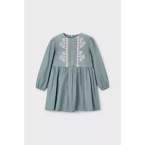 Mayoral rochie fete culoarea turcoaz, mini, evazati, 4992 imagine