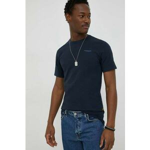 G-Star tricou bărbați, culoarea bleumarin, uni imagine
