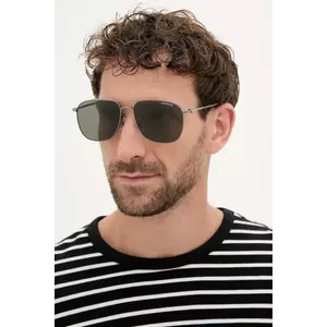 Montblanc ochelari de soare barbati, culoarea bordo, MB0417SA imagine