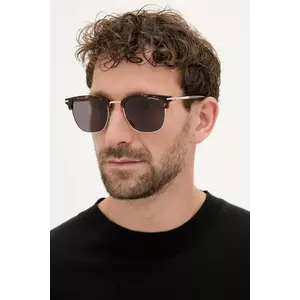 Montblanc ochelari de soare barbati, culoarea bordo, MB0242S imagine