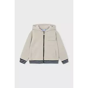 Mayoral bluză copii culoarea bej, cu glugă, uni, 4427 imagine