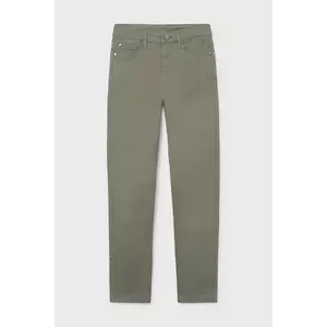 Mayoral pantaloni copii slim fit basic culoarea verde, uni, 582 imagine