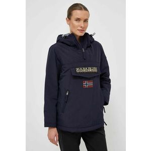 Napapijri geaca femei, culoarea albastru marin, de tranzitie imagine