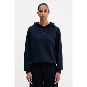 La Mania bluză ALI culoarea maro, cu glugă, uni, ALI imagine