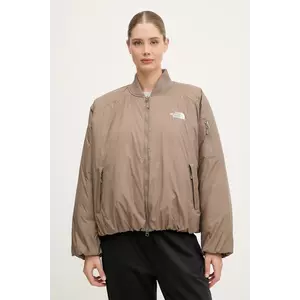 The North Face geacă bomber Choqa culoarea maro, de iarnă, oversize, NF0A8F1WBOW1 imagine