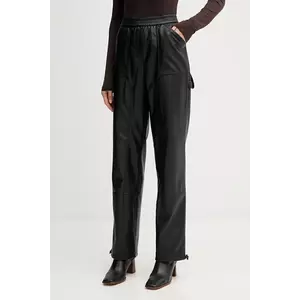 Marc Aurel pantaloni culoarea negru, drept, high waist, 1909-2000-93332 imagine