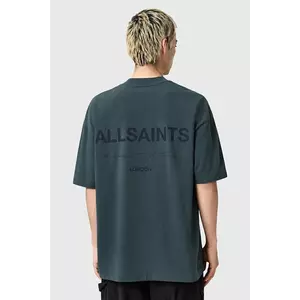 AllSaints tricou din bumbac FUTURE culoarea gri, cu imprimeu, M006PD imagine