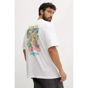 The North Face tricou din bumbac Expedition Celebration culoarea alb, cu imprimeu, NF0A8E3CFN41 imagine