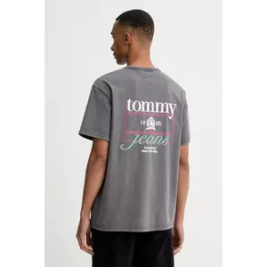 Tommy Jeans tricou din bumbac culoarea negru, cu imprimeu, DM0DM21986 imagine