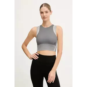 On top de yoga Studio culoarea gri, 1WF10250962 imagine