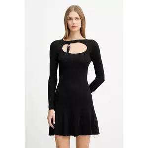 Versace Jeans Couture rochie culoarea negru, mini, evazați, 79HAOM01 CMH23 imagine