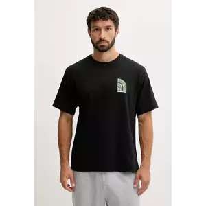 The North Face tricou din bumbac culoarea negru, cu imprimeu, NF0A8F2RJK31 imagine