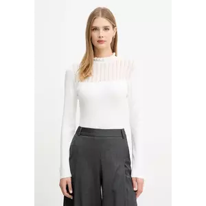 Morgan pulover culoarea alb, light, cu turtleneck, MSNOWI imagine