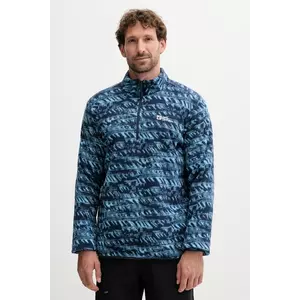 Jack Wolfskin hanorac fleece BIG SKY culoarea bleumarin, cu imprimeu, A65447 imagine