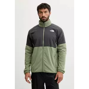 The North Face hanorac fleece Glacier Heavyweight culoarea verde, cu imprimeu, NF0A89JGDKI1 imagine