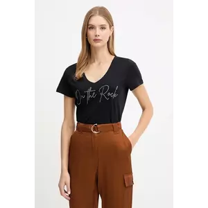 Morgan tricou culoarea negru, DLUCAS imagine