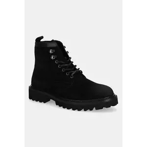 BOSS pantofi de piele întoarsă 50552568 culoarea negru, Julyo imagine