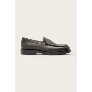 AllSaints mocasini de piele BLOOM LOAFER culoarea bordo, M021FC imagine