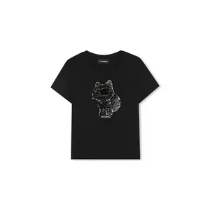 Karl Lagerfeld tricou copii culoarea negru, Z30944 imagine