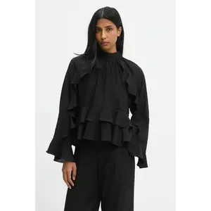 Answear.LAB bluza culoarea negru, neted imagine