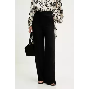 Answear.LAB pantaloni culoarea negru, lat, high waist imagine