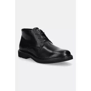 Ecco pantofi de piele Metro London Chukka culoarea negru, 525714-01001 imagine