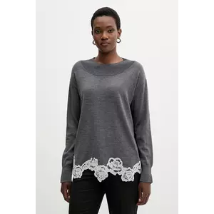 Blugirl Blumarine pulover de lână culoarea gri, light, RF5171.MA82O imagine
