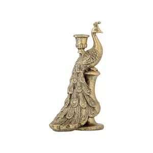 Bloomingville sfeșnic decorativ Tausi 16, 5 x 28, 5 x 12, 5 cm culoarea verde imagine