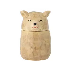 Bloomingville recipient cu capac Puk 145 ml culoarea maro imagine