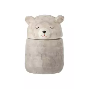 Bloomingville recipient cu capac Puk Jar 440 ml culoarea gri imagine