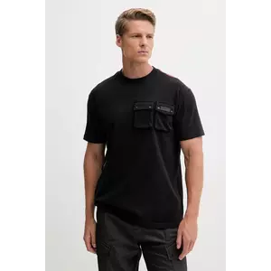 Napapijri tricou din bumbac S-Rivalto bărbați, culoarea negru, cu imprimeu, NP0A4IEL9411 imagine