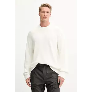 Napapijri pulover D-Rignano bărbați, culoarea alb, NP0A4INQN1A1 imagine