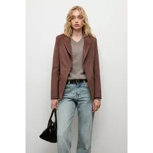 Answear.LAB sacou culoarea maro, un singur rand de nasturi, neted imagine