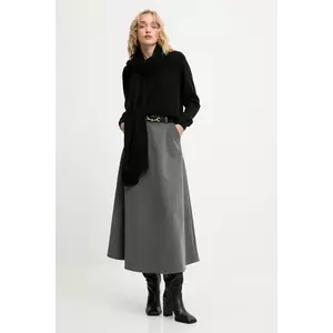 Answear.LAB fusta culoarea gri, maxi, evazati imagine