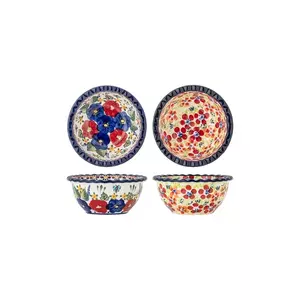 Bloomingville set de boluri Florist 380 ml 2-pack culoarea roșu imagine