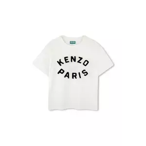 Kenzo Kids tricou de bumbac pentru copii culoarea alb, cu imprimeu, K61508 imagine