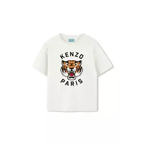 Kenzo Kids tricou de bumbac pentru copii culoarea alb, cu imprimeu, K61505 imagine