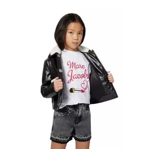 Marc Jacobs tricou de bumbac pentru copii culoarea alb, W60579 imagine