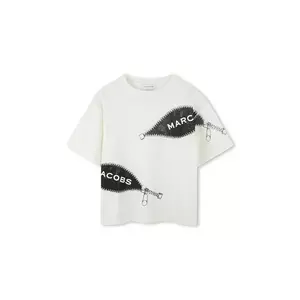 Marc Jacobs tricou de bumbac pentru copii culoarea bej, cu imprimeu, W60637 imagine