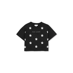 Marc Jacobs tricou de bumbac pentru copii culoarea negru, W60582 imagine