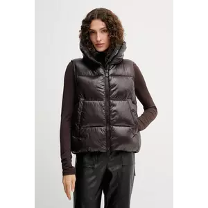 Save The Duck vestă AMA culoarea maro, de iarnă, D82333W.LOVE21 imagine
