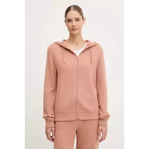 Chantelle bluză culoarea bleumarin, cu glugă, uni, C15WL5 imagine