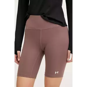 Under Armour pantaloni scurți de antrenament Motion culoarea roz, uni, medium waist, 1388646 imagine