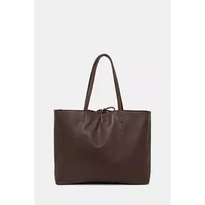 Answear Lab poseta de piele culoarea bordo imagine