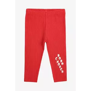 Bobo Choses leggins bebe culoarea roșu, cu imprimeu, 225AB070 imagine