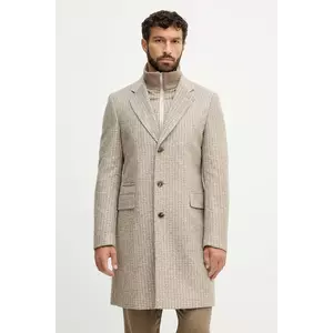 BOSS palton de lână culoarea maro, 50551612 imagine